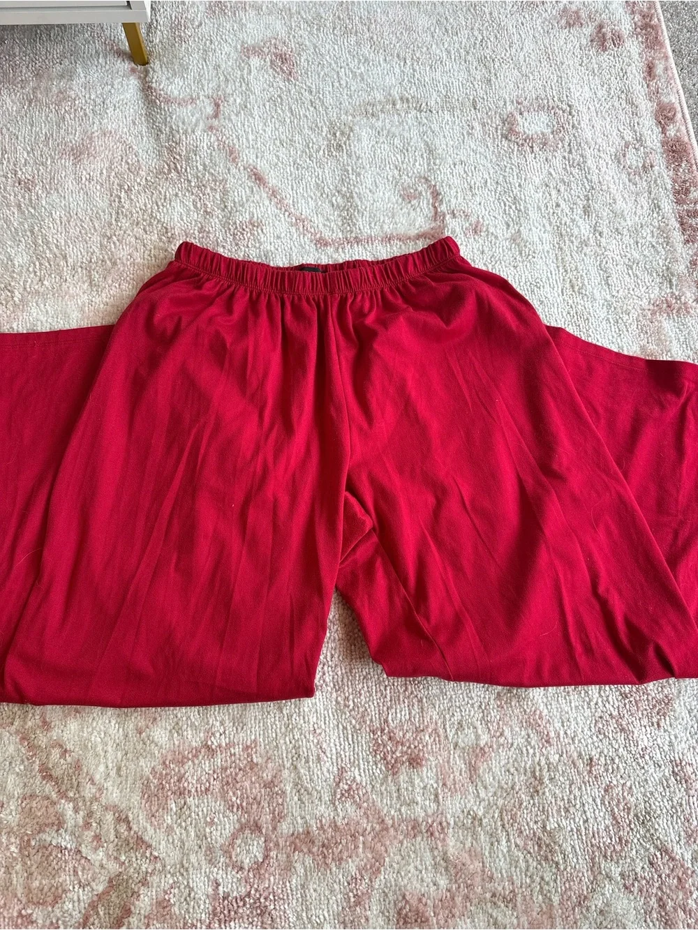Kate Spade red button up pajama set